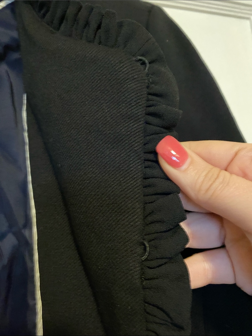 J. Crew ruffled black going out blazer peplum size 12 - Picture 11 of 16